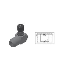 Škrtiaci jednosmerný ventil 90° BSP 1/2"